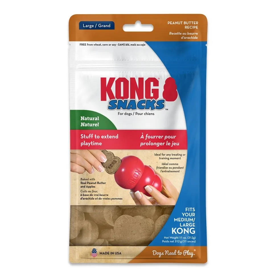 KONG Stuff'N Snacks Dog Treats Peanut Butter Large 11-oz