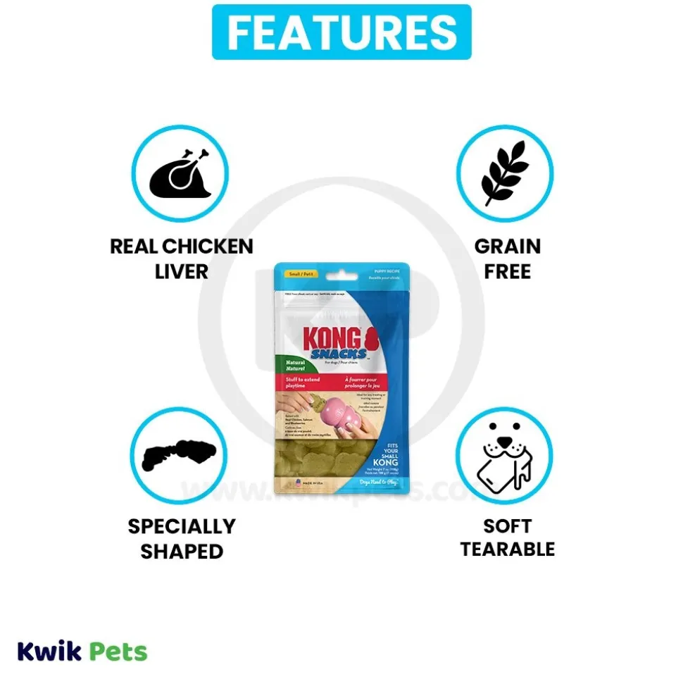 KONG Stuff'N Snacks Puppy Treats Chicken Liver Small 7-oz