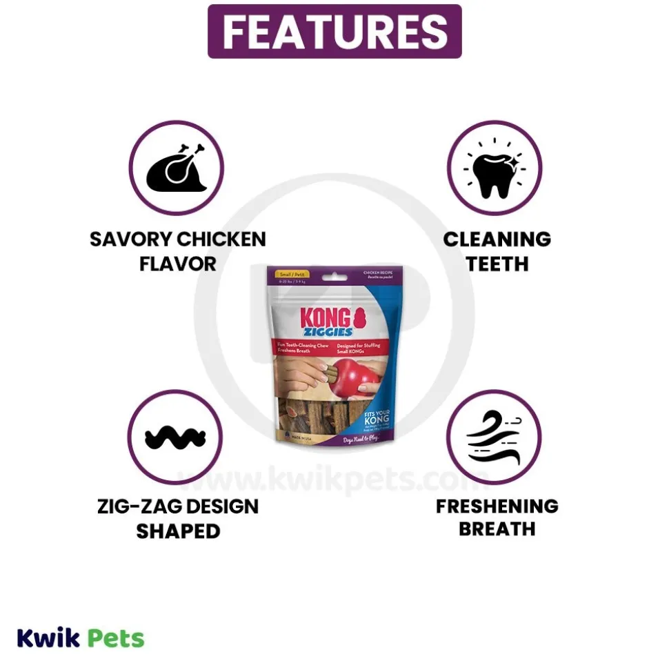 KONG Stuff'N Ziggies Dog Treat Small 7-oz