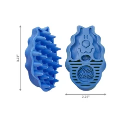 KONG Zoomgroom Rubber Dog Brush Raspberry Small