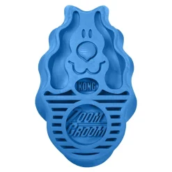 KONG Zoomgroom Rubber Dog Brush Boysenberry Large