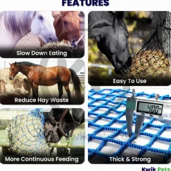 Kwik Pets Horse Hay Bag Blue 42-in