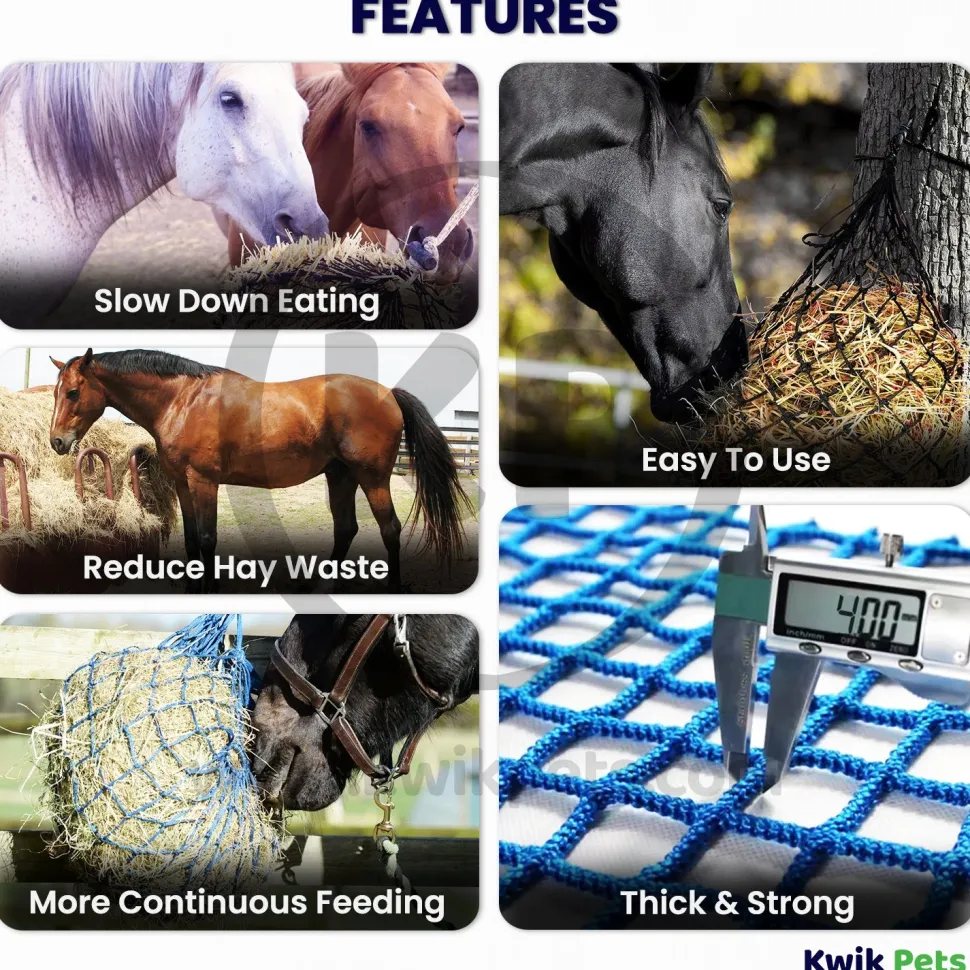 Kwik Pets Horse Hay Bag Blue 42-in