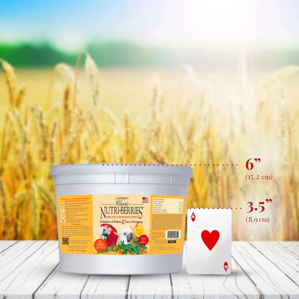 Lafeber Classic Nutri-Berries Macaw & Cockatoo Bird Food 3.5-lb