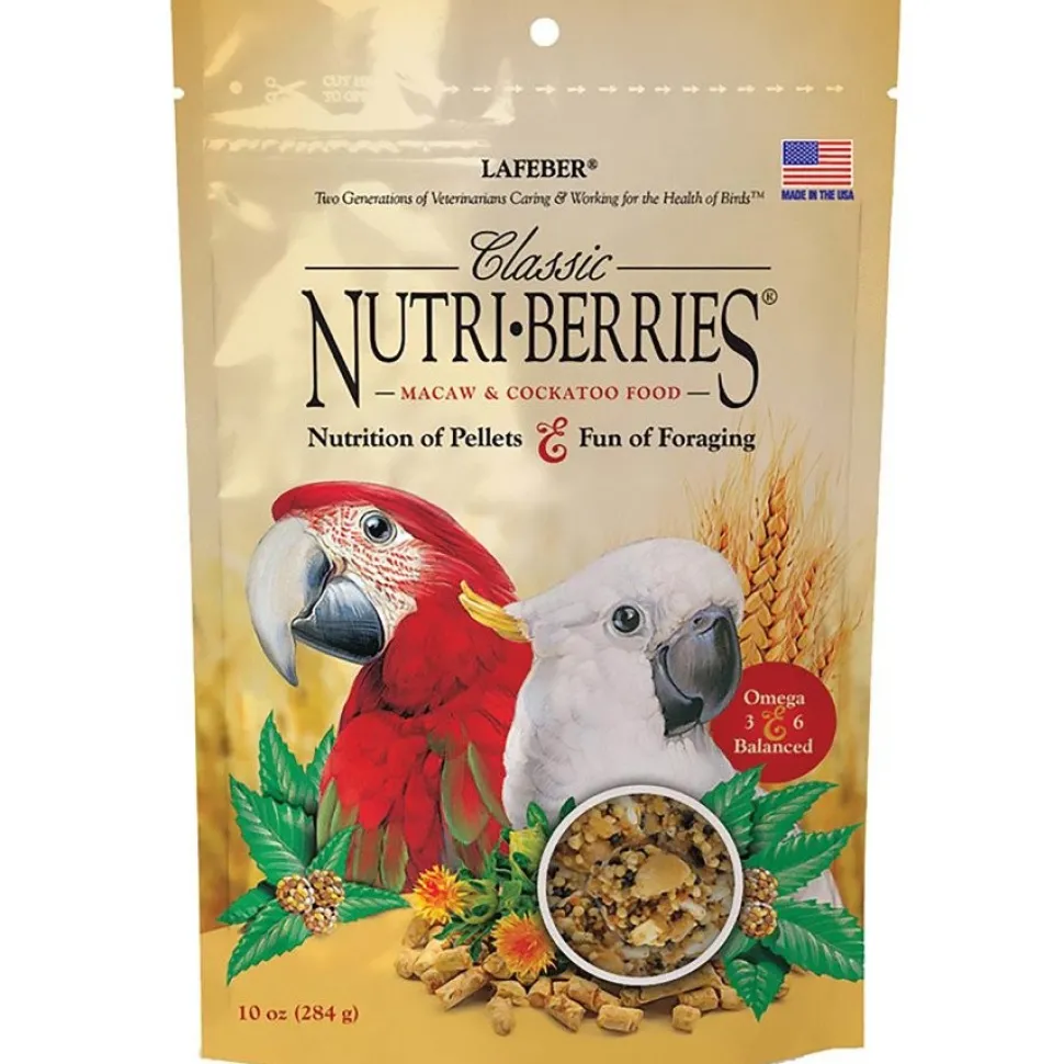 Lafeber Classic Nutri-Berries Macaw & Cockatoo Bird Food 10-oz