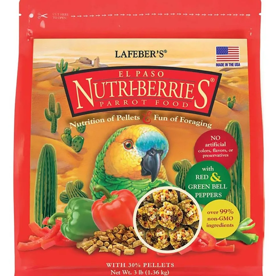 Lafeber El Paso Nutri-Berries Parrot Bird Food 3-lb