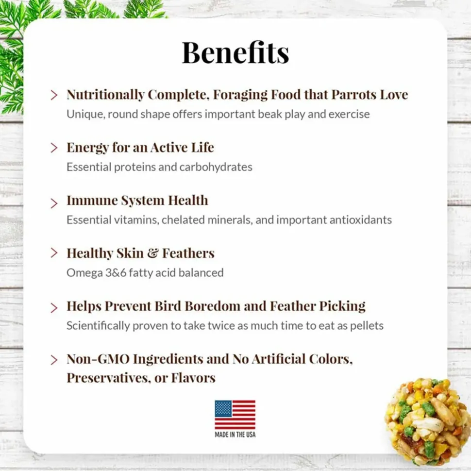 Lafeber Garden Veggie Nutri-Berries Parrot Bird Food 3-lb