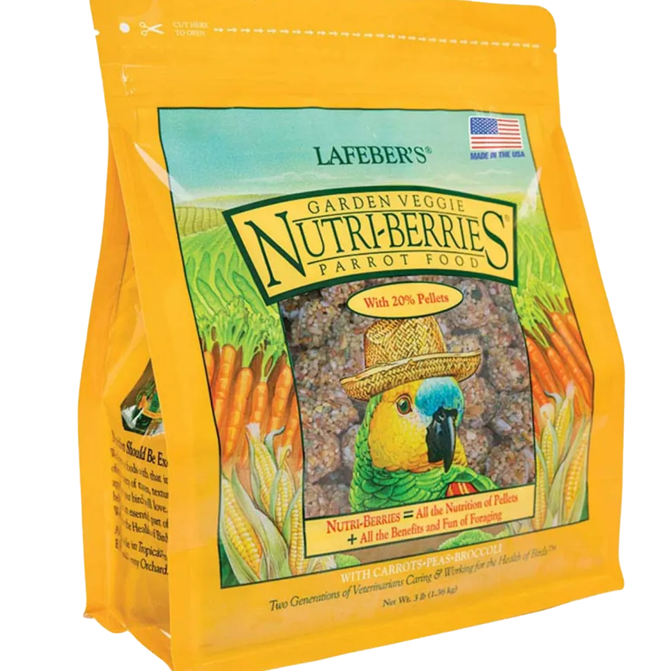Lafeber Garden Veggie Nutri-Berries Parrot Bird Food 3-lb