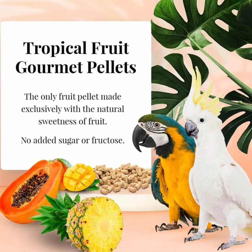 Lafeber Tropical Fruit Gourmet Pellets Macaw & Cockatoo Bird Food 4-lb