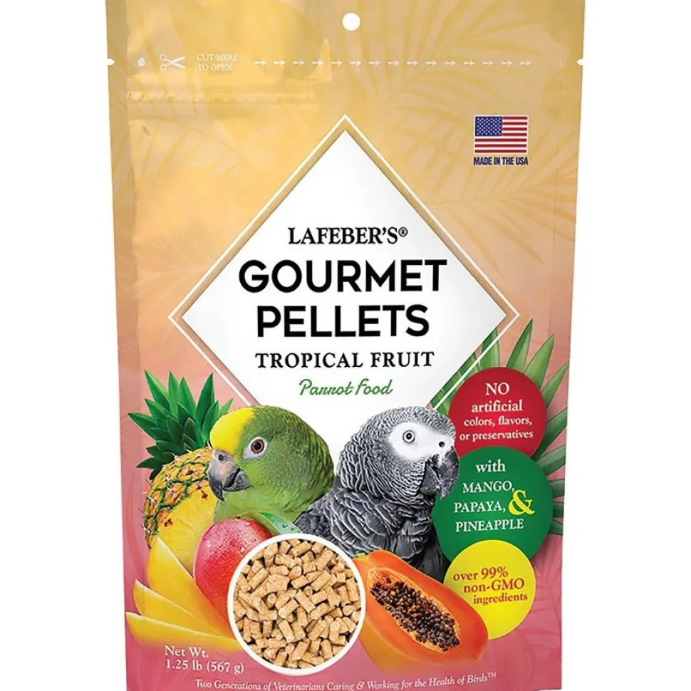 Lafeber Tropical Fruit Gourmet Pellets Parrot Bird Food 1.25-lb