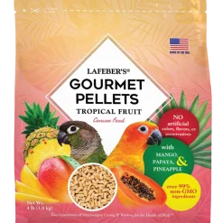 Lafeber Tropical Fruit Gourmet Pellets Conure Bird Food 4-lb