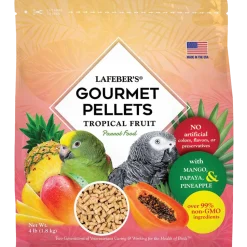 Lafeber Tropical Fruit Gourmet Pellets Parrot Bird Food 4-lb