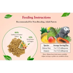 Lafeber Tropical Fruit Gourmet Pellets Parrot Bird Food 4-lb