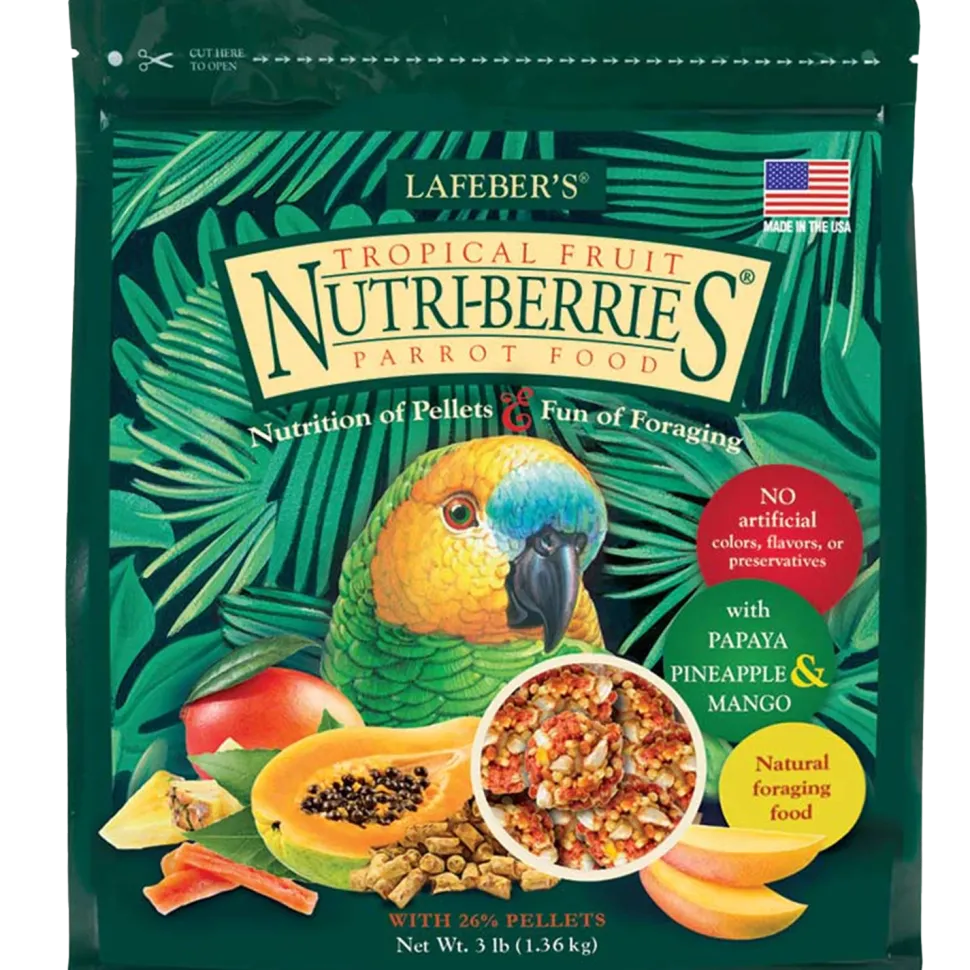 Lafeber Tropical Fruit Nutri-Berries Parrot Bird Food 3-lb