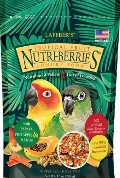 Lafeber Tropical Fruit Nutri-Berries Conure Bird Food 10-oz