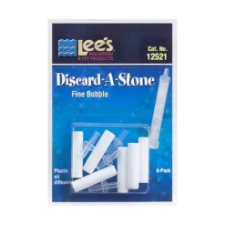 Lee's Aquarium & Pet Products Discard-A-Stone Coarse Bubble for Aquarium White 6 Count