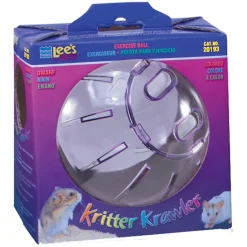 Lee's Aquarium & Pet Products Kritter Krawler Colored Exercise Ball for Small Animals Purple Dwarf