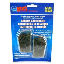 Lee's Aquarium & Pet Products Premium Disposable Carbon Cartridges for Under Gravel Filters 2 Count