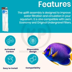 Lee's Aquarium & Pet Products Under Gravel Filter Uplift Assembly 13 1/2 in - 16 in