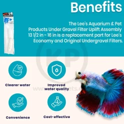 Lee's Aquarium & Pet Products Under Gravel Filter Uplift Assembly 13 1/2 in - 16 in