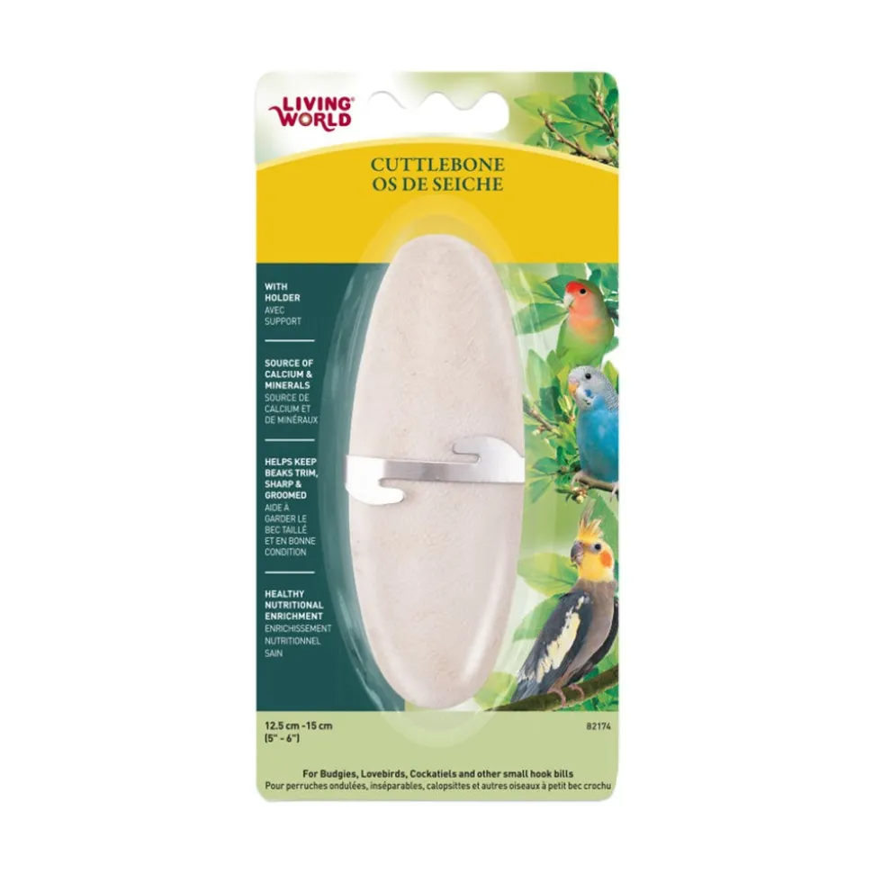 Living World Cuttlebone for Birds Medium 5-6 in