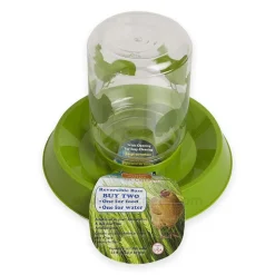 Lixit Chicken Feeder Clear Green 64-oz