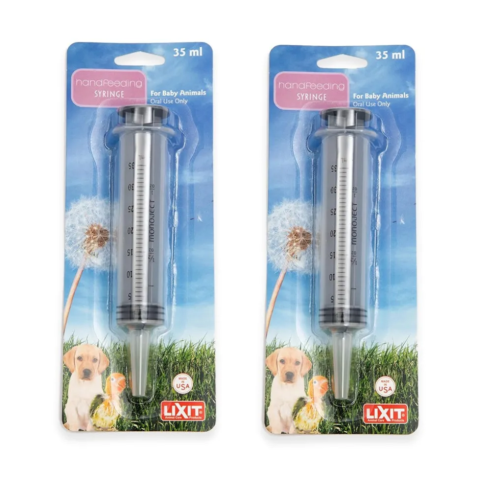 Lixit Hand Feeding Syringe for Baby Birds & Animals 2 Pack