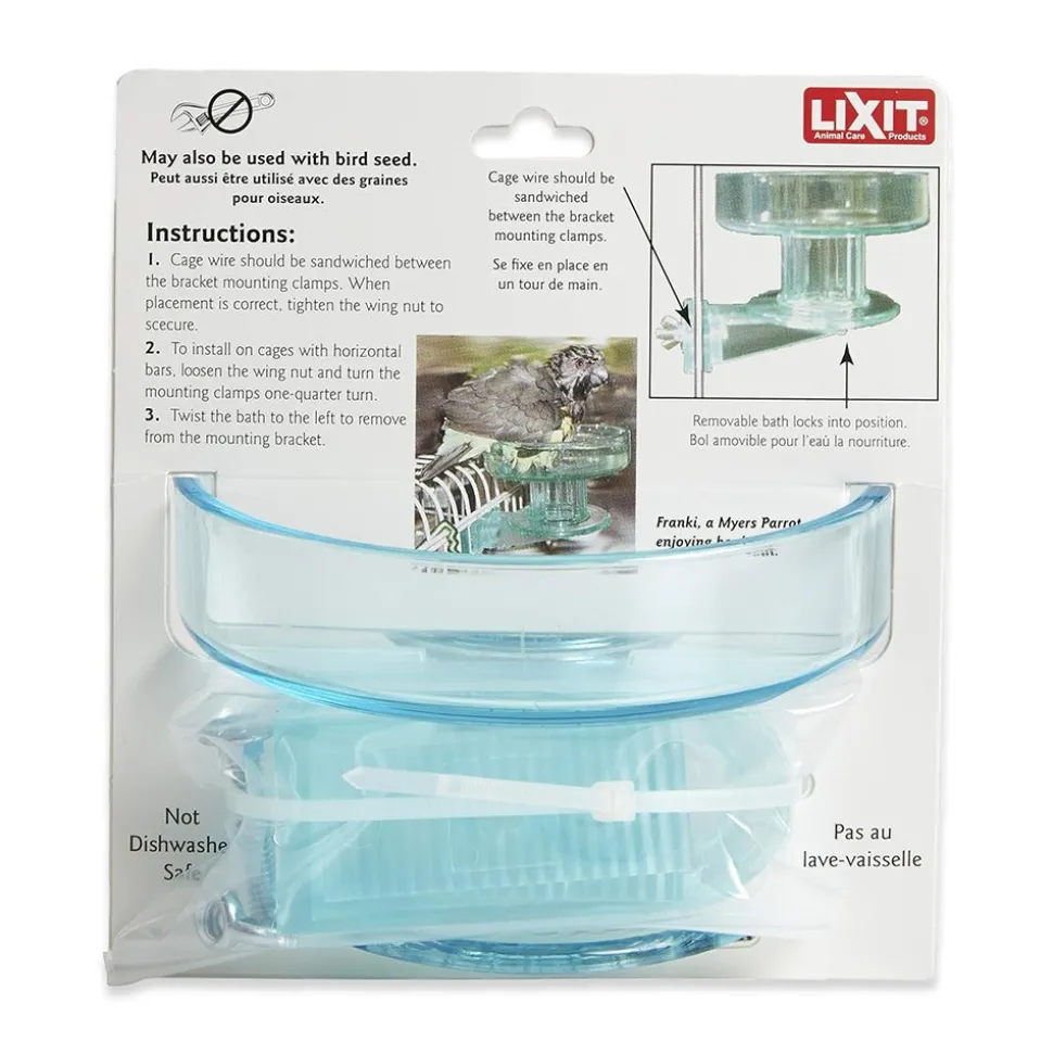 Lixit Quick Lock Bird Bath Green One Size