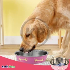 Loving Pets Coastal Dog Bowl Pink Medium
