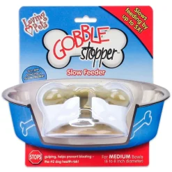 Loving Pets Gobblestopper Slow Feeder for Dogs Medium 6-8-in
