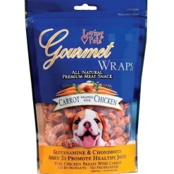 Loving Pets Gourmet Wraps Dog Treat Carrot & Chicken 6 oz