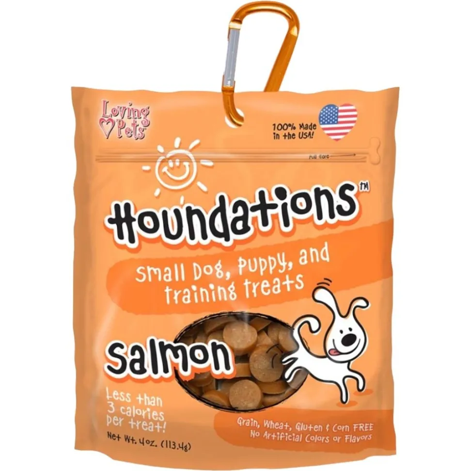 Loving Pets Houndations Small Dog & Puppy Training Treats Salmon 4-oz