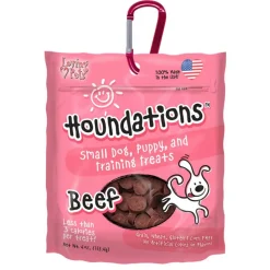 Loving Pets Houndations Small Dog & Puppy Training Treats Beef 4-oz
