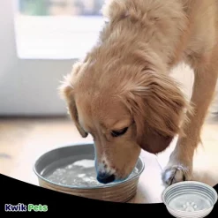 Loving Pets Le Bol Dog Bowl Parisian Grey Medium