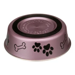 Loving Pets Metallic Dog Bowl Grape Small