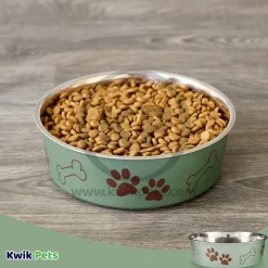 Loving Pets Metallic Dog Bowl Artichoke Large