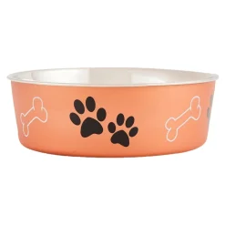 Loving Pets Metallic Dog Bowl Copper Large