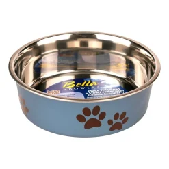 Loving Pets Metallic Dog Bowl Blueberry Small