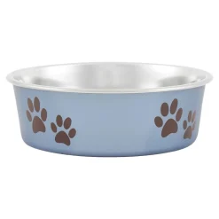 Loving Pets Metallic Dog Bowl Blueberry Small