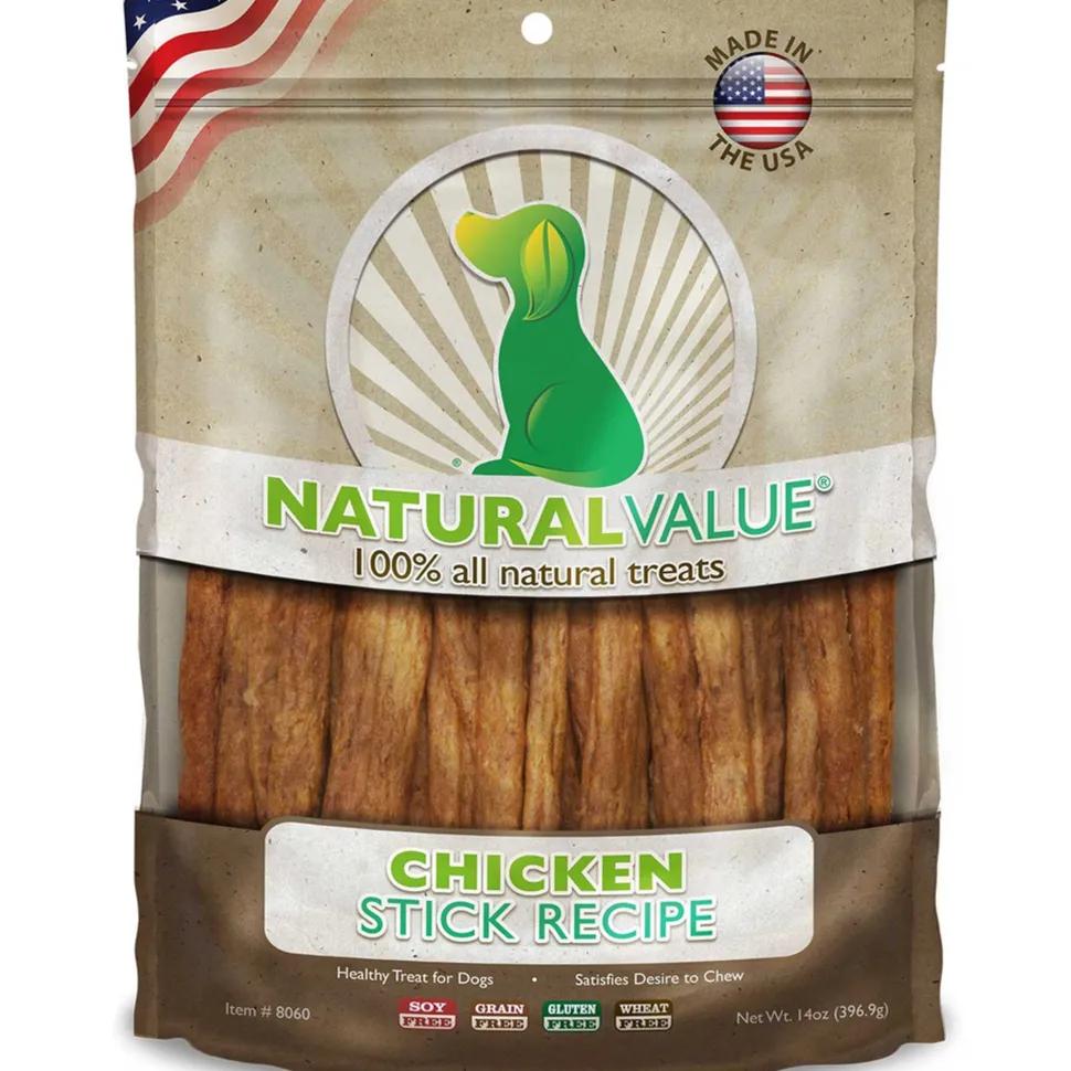 Loving Pets Natural Value Chicken Sticks Dog Treat 14-oz