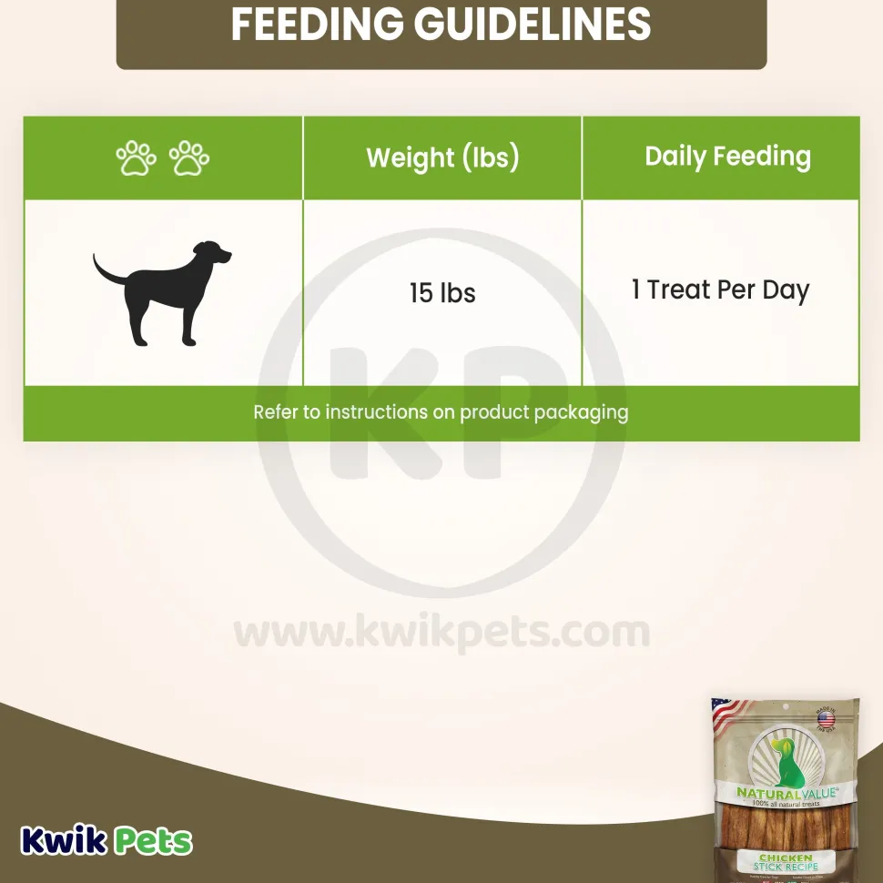 Loving Pets Natural Value Chicken Sticks Dog Treat 14-oz