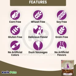 Loving Pets Natural Value Duck Sausages Dog Treat 13-oz