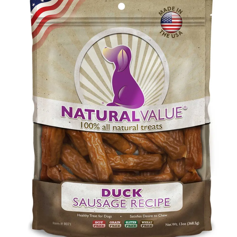 Loving Pets Natural Value Duck Sausages Dog Treat 13-oz