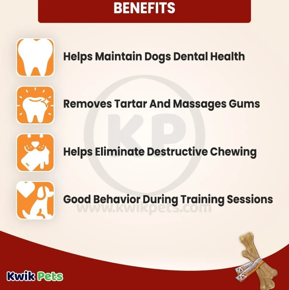 Loving Pets Pressed Rawhide Bone Dog Treat 8-in