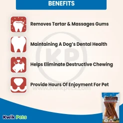 Loving Pets Pure Buffalo Bully Sticks Dog Treat 6-in 6 Count