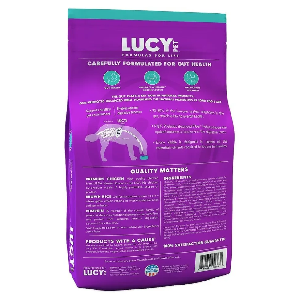 Lucy Pet Products Formula for Life L.I.D. Dry Dog Food Chicken Brown Rice & Pumpkin 4.5-lb