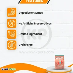 Lucy Pet Products Formulas for Life Dry Cat Food Salmon Pumpkin & Quinoa 4-lb