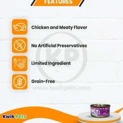 Lucy Pet Products Kettle Creations Wet Cat Food Chicken 2.47-oz