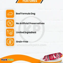 Lucy Pet Products Original Recipe Dog Food Roll Beef Formula 1-lb
