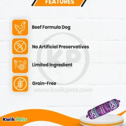 Lucy Pet Products Original Recipe Dog Food Roll Chicken Formula 1-lb